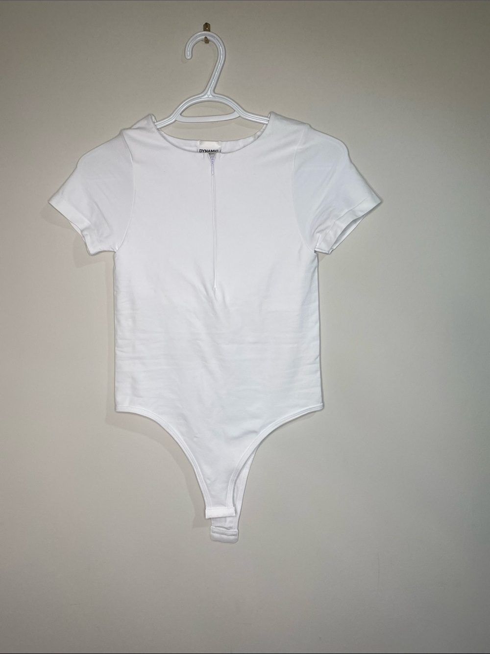 Half zip body suit